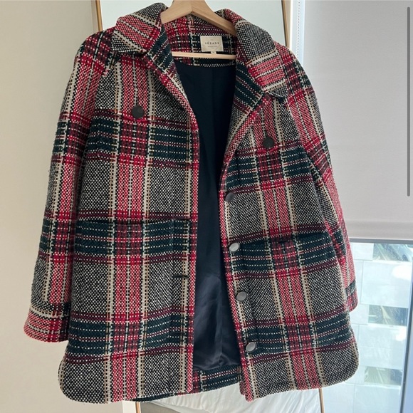 Sezane Izaac Plaid Coat - Picture 4 of 6